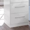 Lynx 3 Drawer Bedside Table White