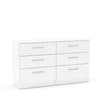 Lynx 6 Drawer Chest White