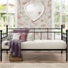 Lyon Black Metal Guest Day Bed Frame - 3ft Single