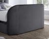 Lyon Charcoal Grey Velvet Fabric Ottoman Electric Media TV Bed