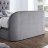 Lyon Grey Velvet Fabric Ottoman Electric Media TV Bed