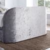 Lyon Silver Velvet Fabric Ottoman Electric Media TV Bed