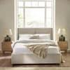 Maddock Beige Fabric Ottoman Storage Bed