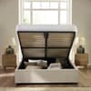 Maddock Beige Fabric Ottoman Storage Bed