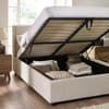 Maddock Beige Fabric Ottoman Storage Bed