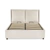 Maddock Beige Fabric Ottoman Storage Bed