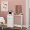 Madison White Wooden 3 Drawer Dressing Table