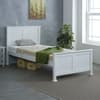 Madrid White Wooden Bed Frame