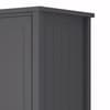 Maine Anthracite 2 Door Wooden Combination Wardrobe