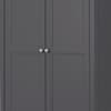 Maine Anthracite 2 Door Wooden Combination Wardrobe