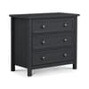 Maine Anthracite 3 Drawer Wooden Chest