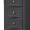 Maine Anthracite 5 Drawer Wooden Tall Chest