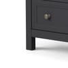Maine Anthracite 6 Drawer Wooden Wide Chest