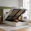 Maisey Natural Fabric Ottoman Storage Bed