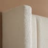 Maisey White Boucle Fabric Ottoman Storage Bed