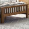 Mallory Oak Wooden High Footend Bed