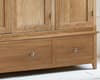 Mallory Oak Wooden 3 Door Wardrobe