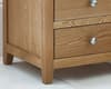 Mallory Oak Wooden 3 Drawer Bedside Table