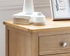 Mallory Oak Wooden 3 Drawer Bedside Table