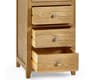 Mallory Oak Wooden 7 Drawer Narrow Chest