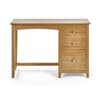 Mallory Oak Single Pedestal Dressing Table & Stool