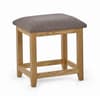 Mallory Oak Single Pedestal Dressing Table & Stool