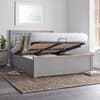 Malmo Grey Wooden Ottoman Bed - 4ft6 Double