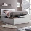 Malmo White Ottoman Bed with Maestro Memory Mattress Included