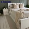 Malmo White Wooden Ottoman Bed