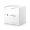 Manhattan Gloss White 2 Drawer Bedside Table