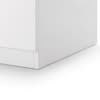 Manhattan Gloss White 2 Drawer Bedside Table