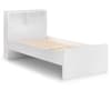 Manhattan Gloss White Wooden Bookcase Bed