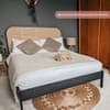 Margot Rattan Black Wooden Bed Frame
