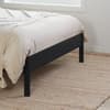 Margot Rattan Black Wooden Bed Frame