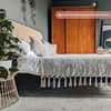 Margot Rattan Black Wooden Bed Frame