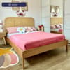 Margot Rattan Oak Wooden Bed Frame