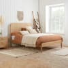 Margot Rattan Oak Wooden Bed Frame