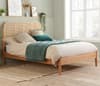 Margot Rattan Oak Wooden Bed Frame