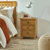 Marlborough Oak 3 Drawer Bedside Table