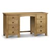 Marlborough Oak Twin Pedestal Dressing Table