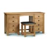 Marlborough Oak Twin Pedestal Dressing Table