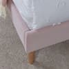 Marlow Pink Velvet Bed with Clay Mattress Included