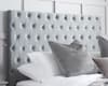 Marquis Grey Velvet Fabric Bed Frame - 6ft Super King Size