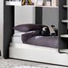 Mars Grey and White Wooden Bunk Bed with Underbed Trundle