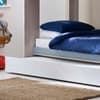 Mars Pastel Blue Wooden Bunk Bed with Underbed Trundle
