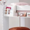 Mars White Wooden Bunk Bed with Underbed Trundle