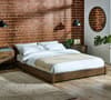 Marston Rustic Wooden Platform Bed
