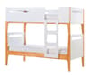 Mason White and Oak Wooden Bunk Bed