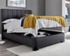 Medburn Slate Grey Fabric Ottoman Storage Bed Frame - 4ft6 Double