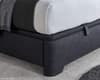 Medburn Slate Grey Fabric Ottoman Storage Bed Frame - 4ft6 Double